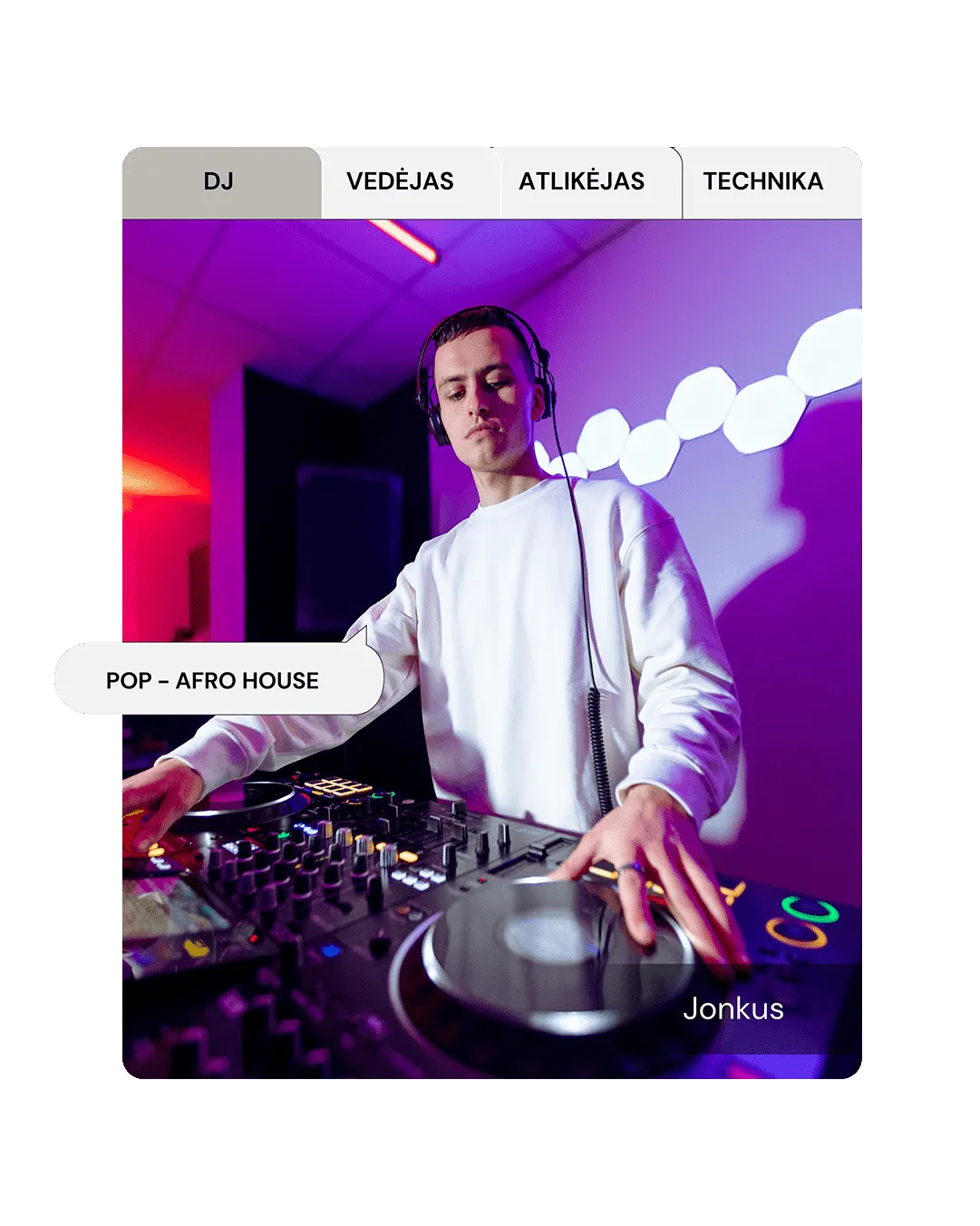 Atikesup DJ Paslaugos - DJ Jonkus - POP - Afro House
